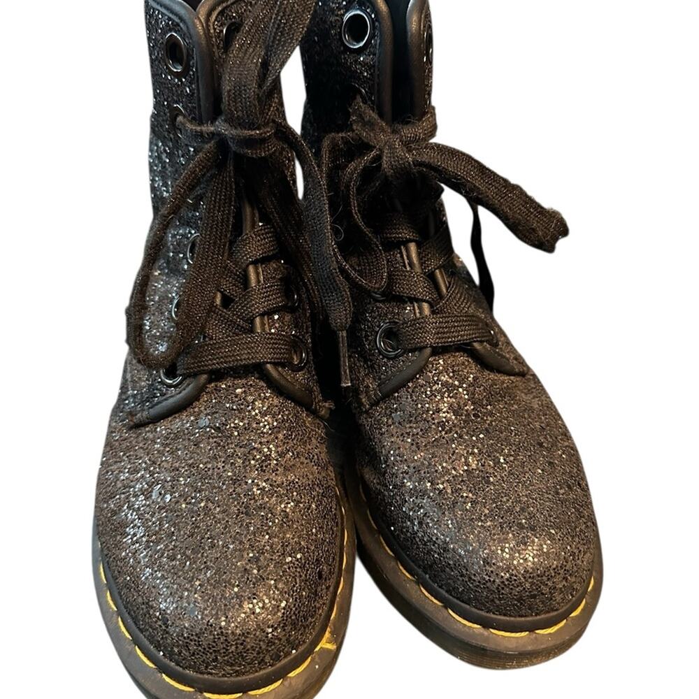 Dr. Martens Womens 1460 Farrah Black Chunky Glitter Lace-up Combat Boots
Size 6 - Picture 3 of 14